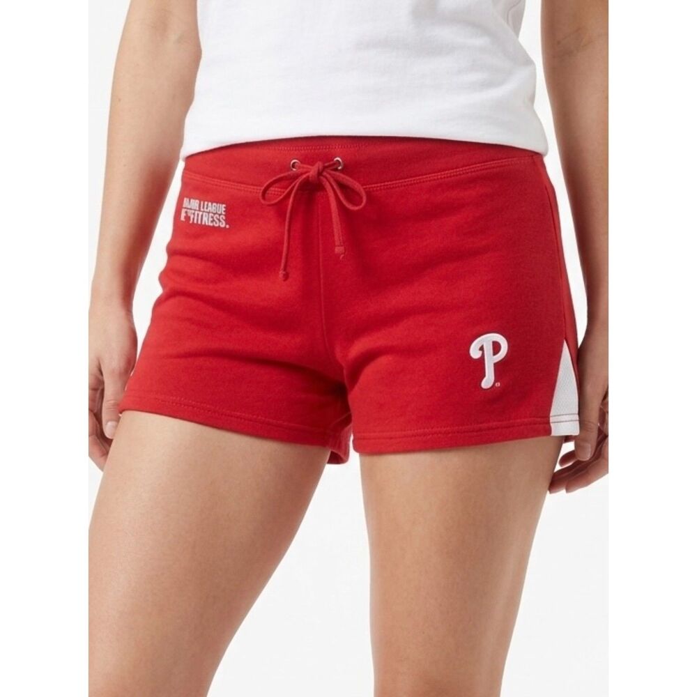 Philadelphia Phillies Major League Fitness Red Athletic Shorts Size S Small